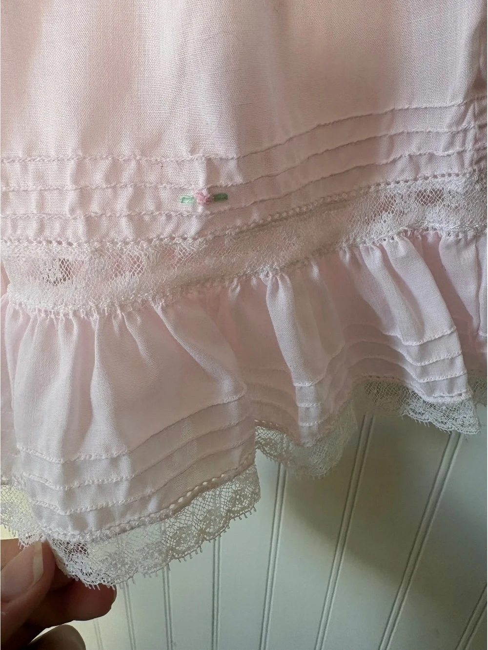 Handmade heirloom dress for girls 6-12m